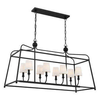 Libby Langdon Sylvan 42'' Black Forged Linear Chandelier (205|2249-BF)