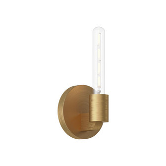 Claire 5-in Aged Gold 1 Light Damp-Rated Wall/Vanity Light (7713|WV607201AG)