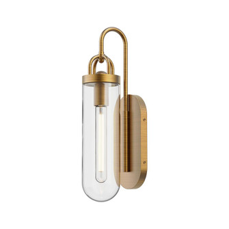 Lancaster 5-in Aged Gold 1 Light Damp-Rated Wall/Vanity Light (7713|WV461101AG)
