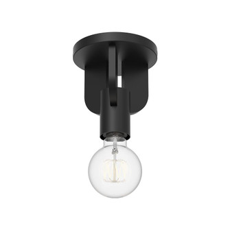 Claire 5-in Matte Black 1 Light Semi Flush Mount (7713|SF607001MB)