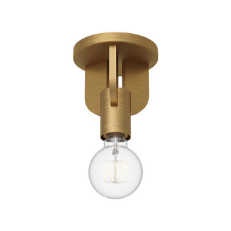 Claire 5-in Aged Gold 1 Light Semi Flush Mount (7713|SF607001AG)