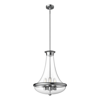 Marcel 18-in Chrome 4 Lights Socket Pendant (7713|PD464018CH)