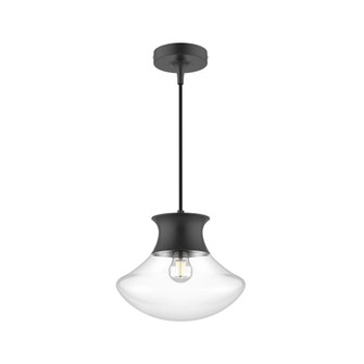 Marcel 11-in Matte Black 1 Light Socket Pendant (7713|PD464012MB)