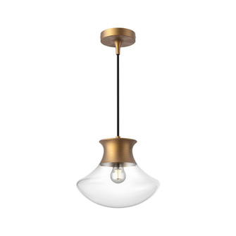 Marcel 11-in Aged Gold 1 Light Pendant (7713|PD464012AG)