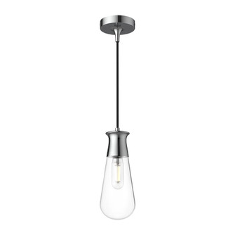 Marcel 4-in Chrome 1 Light Socket Pendant (7713|PD464001CH)