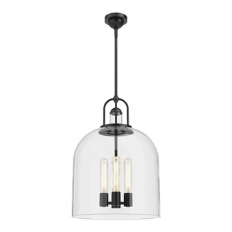 Lancaster 16-in Matte Black 4 Lights Pendant (7713|PD461104MB)