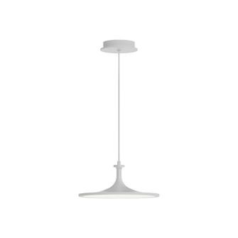 Issa 12-in White Dimmable LED Pendant (7713|PD418012WH)