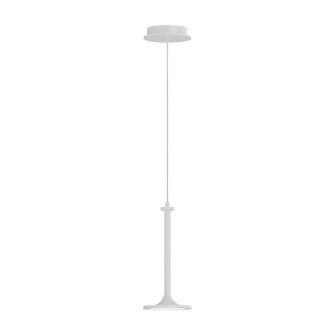 Issa 6-in White Dimmable LED Pendant (7713|PD418006WH)