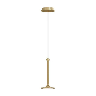 Issa 6-in Brushed Gold LED Pendant (7713|PD418006BG)