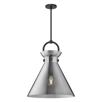 Emerson 18-in Matte Black/Smoked 1 Light Pendant (7713|PD412518MBSM)