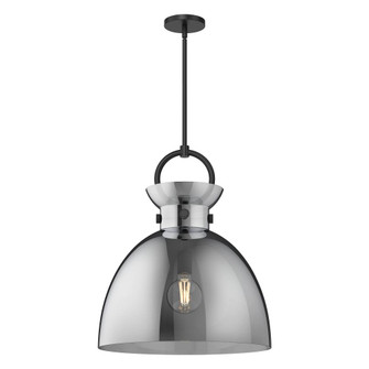 Waldo 18-in Matte Black/Smoked 1 Light Socket Pendant (7713|PD411818MBSM)