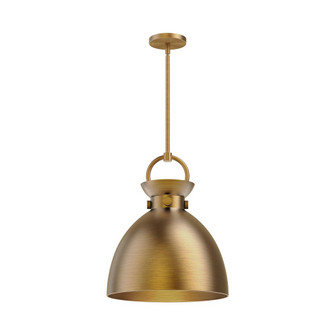 Waldo 14-in Aged Gold 1 Light Socket Pendant (7713|PD411314AG)