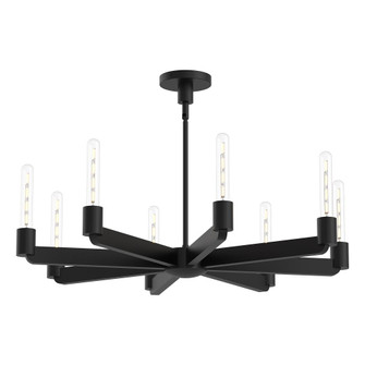Claire 32-in Matte Black 8 Lights Chandeliers (7713|CH607232MB)