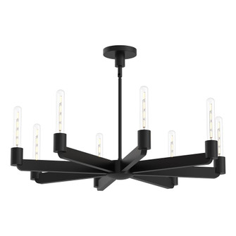 Claire 32-in Matte Black 8 Lights Chandelier (7713|CH607232MB)