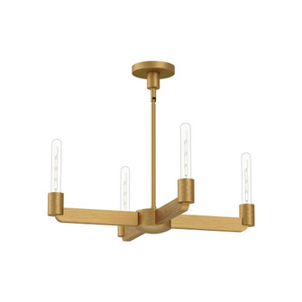 Claire 25-in Aged Gold 4 Lights Chandeliers (7713|CH607225AG)