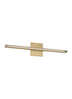 The Serre 24-inch Damp Rated 1-Light Integrated Dimmable LED Bath Vanity in Natural Brass (7355|MDBA18427NB)