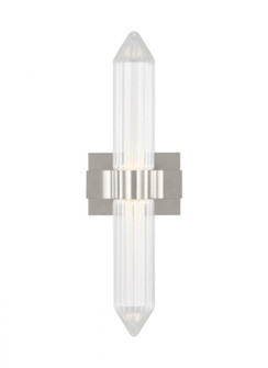 The Langston Medium Damp Rated 1-Light Integrated Dimmable LED Bath Vanity in Polished Nickel (7355|700BCLGSN23N-LED927-277)
