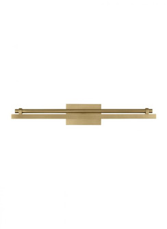 The Kal 18-inch Damp Rated 1-Light Integrated Dimmable LED Picture Light in Natural Brass (7355|SLPC11530NB)