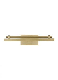 The Kal 12-inch Damp Rated 1-Light Integrated Dimmable LED Picture Light in Natural Brass (7355|SLPC11430NB)