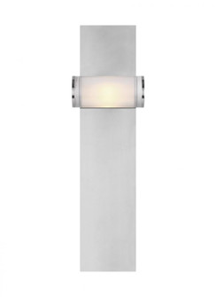 The Esfera Medium Damp Rated 1-Light Integrated Dimmable LED Wall Sconce in Polished Nickel (7355|KWWS10027CN-277)
