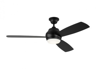 Ikon 52-inch indoor/outdoor integrated LED dimmable ceiling fan in midnight black finish (6|3IKDR52MBKD)