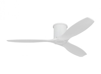 Collins 52-inch indoor/outdoor smart hugger ceiling fan in matte white finish (6|3CNHSM52RZW)