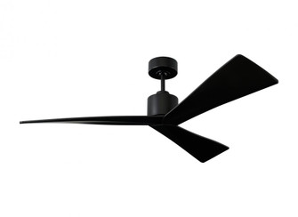 Adler 52-inch indoor/outdoor Energy Star ceiling fan in matte black finish with matte black blades (6|3ADR52BKBK)