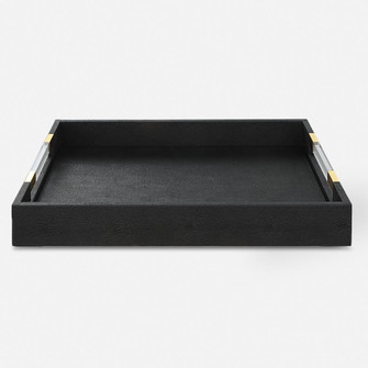 Uttermost Wessex Black Shagreen Tray (85|18059)