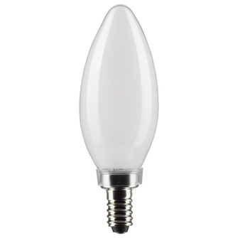 5.5 Watt B11 LED; Frosted; Candelabra Base; 5000K; 500 Lumens; 120 Volt; 2-Pack (27|S21831)