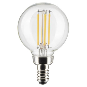 4 Watt G16.5 LED Filament; Clear; Candelabra Base; 3000K; 350 Lumens; 120 Volt; 2-Pack (27|S21811)