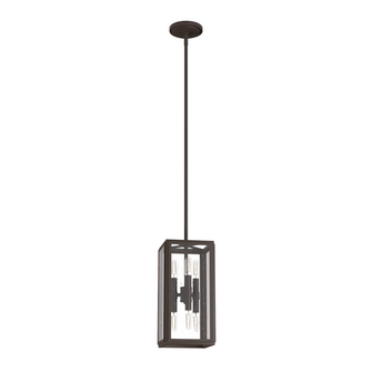 Hunter Felippe Onyx Bengal with Seeded Glass 6 Light Pendant Ceiling Light Fixture (4797|19975)