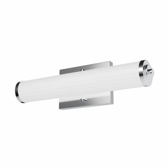 Hunter Holly Grove Chrome with Cased White Glass 2 Light Bathroom Vanity Wall Light Fixture (4797|19940)