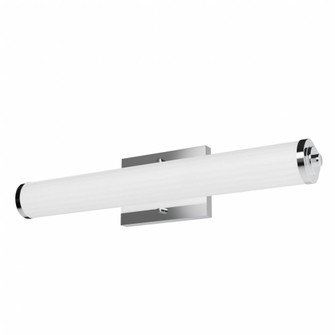 Hunter Holly Grove Chrome with Cased White Glass 2 Light Bathroom Vanity Wall Light Fixture (4797|19934)