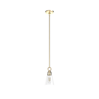 Hunter Klein Alturas Gold with Clear Glass 1 Light Pendant Ceiling Light Fixture (4797|19436)