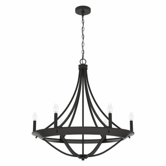 Hunter Perch Point Noble Bronze 6 Light Chandelier Ceiling Light Fixture (4797|19414)