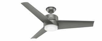 Hunter 54 inch Havoc Matte Silver WeatherMax Indoor / Outdoor Ceiling Fan with LED Light Kit and Wal (4797|59472)