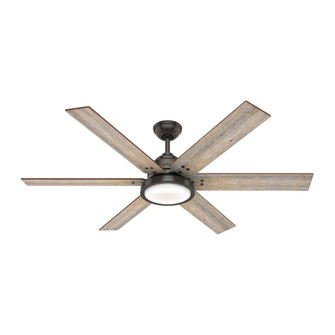 Hunter 60 inch Warrant Noble Bronze Ceiling Fan with LED Light Kit and Wall Control (4797|59461)