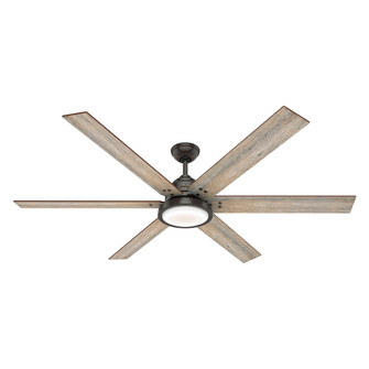 Hunter 70 inch Warrant Noble Bronze Ceiling Fan with LED Light Kit and Wall Control (4797|59397)