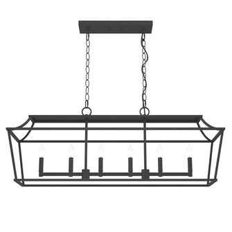 Hunter Laurel Ridge Natural Black Iron 6 Light Chandelier Ceiling Light Fixture (4797|19077)