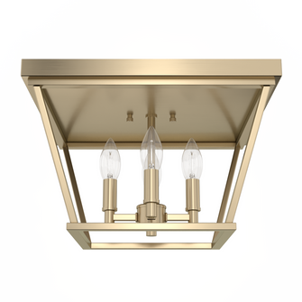 Hunter Laurel Ridge Alturas Gold 4 Light Flush Mount Ceiling Light Fixture (4797|19075)