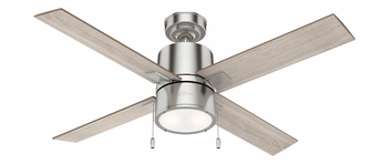 Hunter 52 inch Beck Brushed Nickel Ceiling Fan with LED Light Kit and Pull Chain (4797|54214)