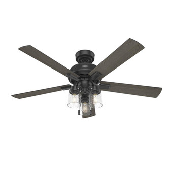 Hunter 52 inch Hartland Matte Black Ceiling Fan with LED Light Kit and Pull Chain (4797|51745)