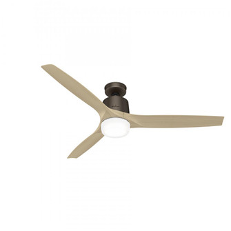 Hunter 60 inch Wi-Fi Neuron Metallic Chocolate Ceiling Fan with LED Light Kit and Handheld Remote (4797|51387)