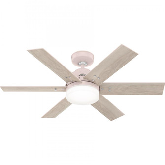 Hunter 44 inch Pacer Blush Pink Ceiling Fan with LED Light Kit and Handheld Remote (4797|51207)