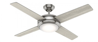 Hunter 52 inch Marconi Brushed Nickel Ceiling Fan with LED Light Kit and Wall Control (4797|50848)