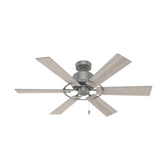 Hunter 52 inch Gilrock Matte Silver Ceiling Fan and Pull Chain (4797|52353)
