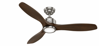 Hunter 52 inch Melbourne Brushed Nickel Ceiling Fan with LED Light Kit and Handheld Remote (4797|50789)