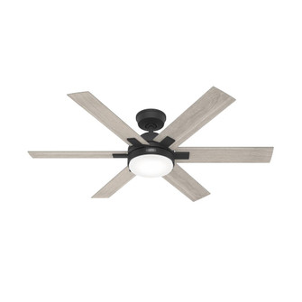 Hunter 52 inch Georgetown Matte Black Ceiling Fan with LED Light Kit and Handheld Remote (4797|51879)