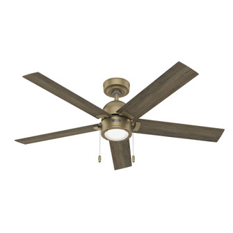 Hunter 52 inch Erling Luxe Gold Ceiling Fan with LED Light Kit and Pull Chain (4797|51759)