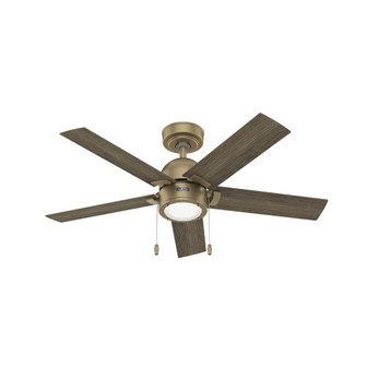 Hunter 44 inch Erling Luxe Gold Ceiling Fan with LED Light Kit and Pull Chain (4797|51706)